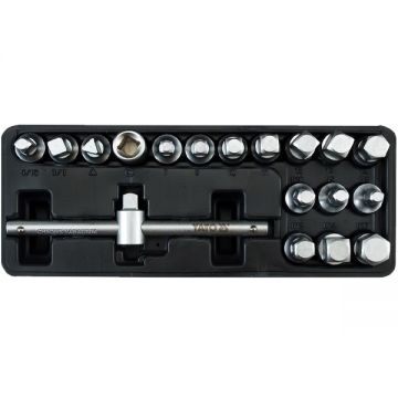 Yato  YT-0599 - Set 18 chei tubulare pentru bujon ulei