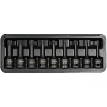 Yato  YT-10681 - Set chei tubulare impact RM5-RM14  mm 1/2 inch 9 bucati