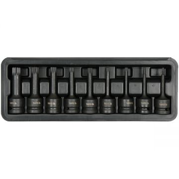 Yato  YT-10691 - Set chei tubulare impact M4-M16  mm 1/2 inch 9 bucati