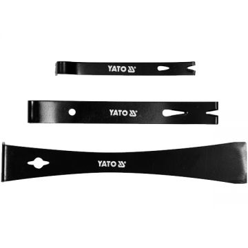Yato  YT-52863 - Set 3 leviere cu doua muchii plate indoite 135-240  mm tija plata