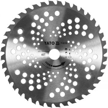 Yato  YT-85150 - Cutit pentru motocoasa 255 mm 40 dinti YT-85001 YT-85003