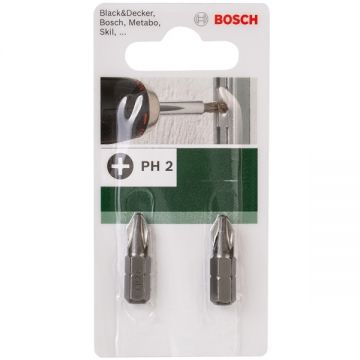 Bosch  2609255914 - Set capete de insurubare profil PH2 2 bucati