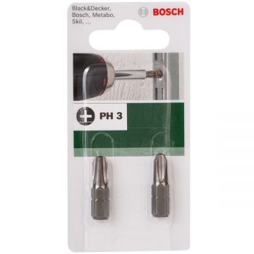Bosch  2609255915 - Set capete de insurubare profil PH3 2 bucati