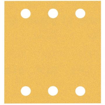Bosch  EXPERT C470 - Foaie abraziva dreptunghi 115x140 mm 6 gauri granulatie mixta 10 buc