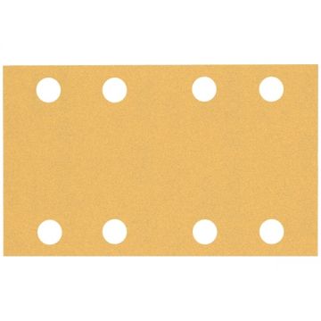 Bosch  EXPERT C470 - Foaie abraziva dreptunghi 133x80 mm 8 gauri granulatie 120 10 buc