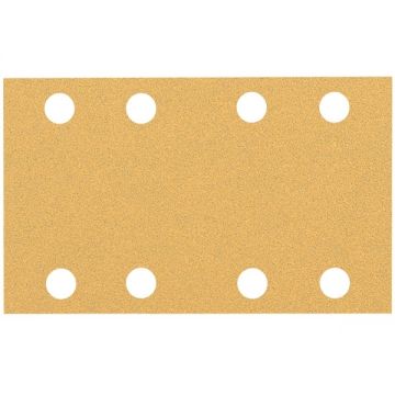 Bosch  EXPERT C470 - Foaie abraziva dreptunghi 133x80 mm 8 gauri granulatie 80 10 buc