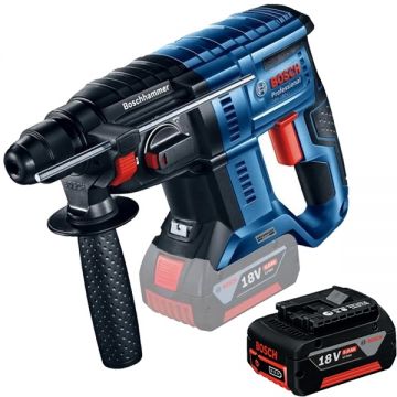 Bosch  GBH 180-LI + GBA - Rotopercutor SDS-Plus 2 J + Acumulator Li-Ion 18 V 5 Ah