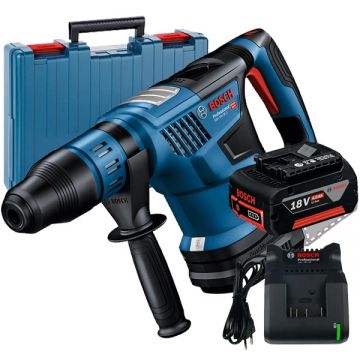 Bosch  GBH 18V-36 C BITURBO + GBA + GAL 18V-20 - Rotopercutor SDS-Max 7 J valiza plastic + Set 1 acumulator si incarcator Li-Ion 18 V 4 Ah