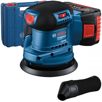 Bosch  GEX 185-LI - Slefuitor cu excentric cu 1 acumulator Li-Ion 18 V 4 Ah 125 mm