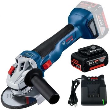 Bosch  GWS 18V-10 + GBA + GAL 18V-20 - Polizor unghiular 125 mm + Set 1 acumulator si incarcator Li-Ion 18 V 4 Ah