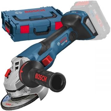 Bosch  GWS 18V-15 C BITURBO - RESIGILAT - Polizor unghiular fara acumulatori si incarcator Li-Ion 18 V - Ah 125 mm piulita rapida protectie repornire valiza speciala