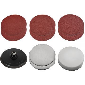 Einhell  2093245 - Set 10 accesorii slefuire 150 mm