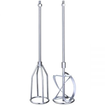 Einhell  49497695 - 2x Paleta de amestecat 120x585 mm tija cu filet M 14 bitum epoxidic adeziv tencuiala mortar
