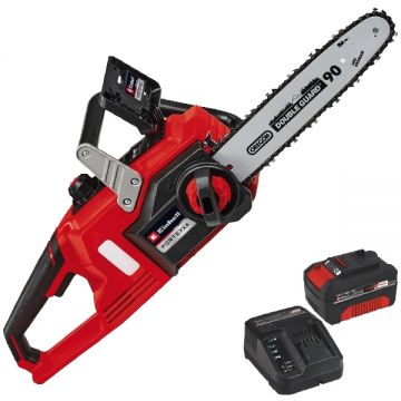 Einhell  FORTEXXA 18/30 PXC + Starter Kit - Drujba 30 cm 8.9 m/s + Set 1 acumulator si incarcator Li-Ion 18 V 4 Ah