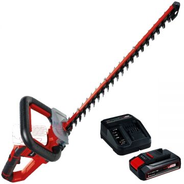 Einhell  GE-CH 18/60 Li PXC + Starter Kit - Masina de tuns gard viu 67 cm + Set 1 acumulator si incarcator Li-Ion 18 V 2.5 Ah
