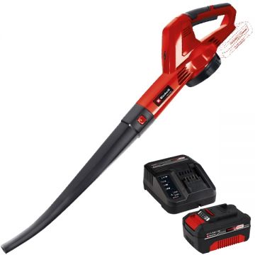 Einhell  GE-CL 18 Li E PXC + Starter Kit - Suflanta de gradina 105 m3/h + Set 1 acumulator si incarcator Li-Ion 18 V 4 Ah