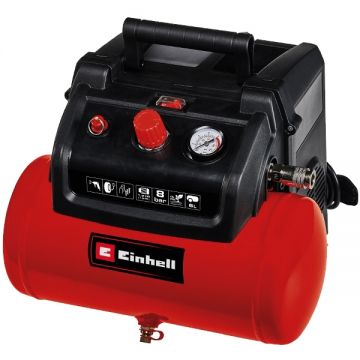 Einhell  TC-AC 190/6/8 OF Set - Compresor fara ulei 1200 W 6 l 190 l/min 8 bar accesorii