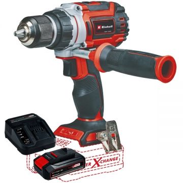Einhell  TP-CD 18/60 Li BL PXC + Starter Kit - Masina de gaurit si insurubat 60 Nm + Set 1 acumulator si incarcator Li-Ion 18 V 2.5 Ah