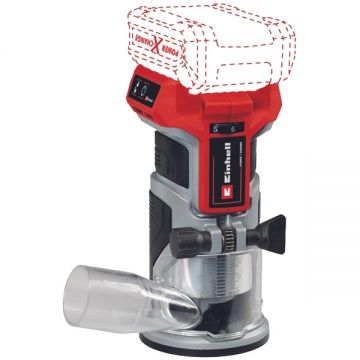 Einhell  TP-ET 18 Li BL PXC - Masina de frezat fara acumulatori si incarcator Li-Ion 18 V - Ah 6 8 mm motor fara perii