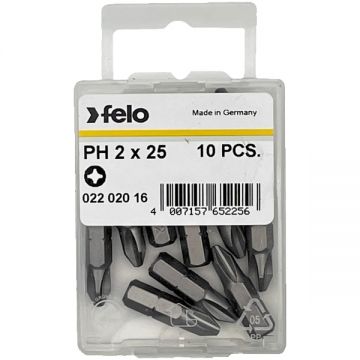 Felo  2202016 - Set capete de insurubare profil PH2 10 bucati