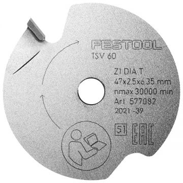 Festool  577082 - Panza de fierastrau incizor 47x2.5x6.35 mm TSV 60 K