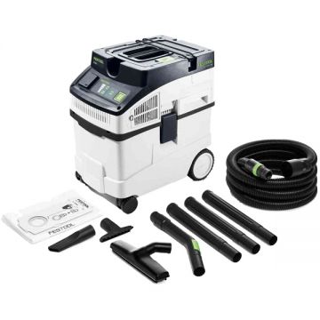 Festool  CLEANTEC CT 25 E-Set - Aspirator umed-uscat 1200 W 240 mbar 25 l