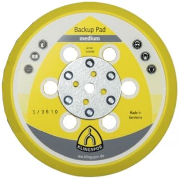 Klingspor  HST 555 - Placa de slefuire rotunda cu scai 150 mm 6 gauri compozitie medie -