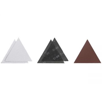 Kwb  49491075 - Set foi abrazive delta  287x287x287 mm granulatie 80 fara gauri 5  bucati