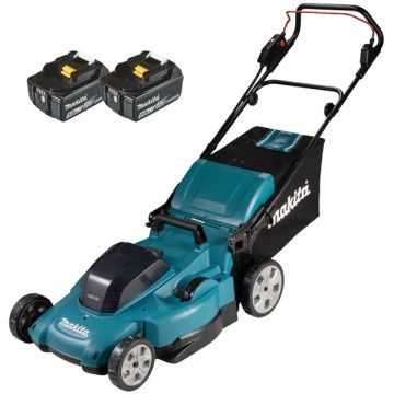 Makita  DLM538CT2 - Masina de tuns iarba cu 2 acumulatori Li-Ion 18 V 5 Ah 53 cm 70 l