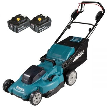 Makita  DLM539CT2 - Masina de tuns iarba cu 2 acumulatori Li-Ion 18 V 5 Ah 53 cm 70 l