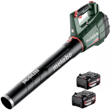 Metabo  LB 18 LTX BL - Suflanta de gradina cu 2 acumulatori Li-Ion 18 V 5.2 Ah 650 m3/h motor fara perii turatie reglabila