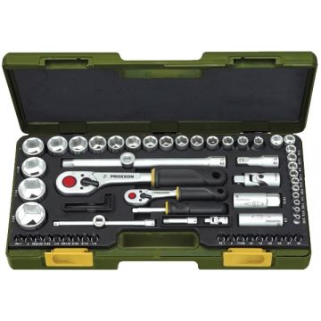 Proxxon  23294 - Set chei tubulare mixte 65 bucati