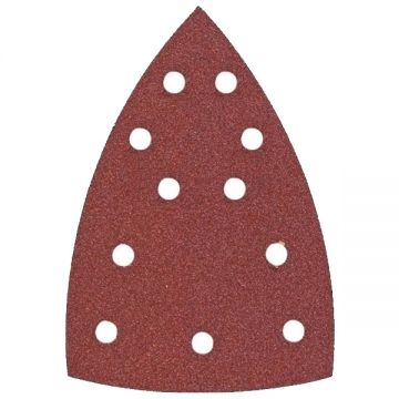 Raider  180740 - Set foi abrazive delta  150x150x100 mm granulatie 100 11 gauri 10  bucati