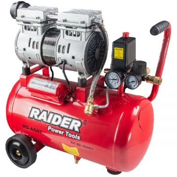 Raider  RD-AC07 - Compresor fara ulei 750 W 24 l 135 l/min 8 bar