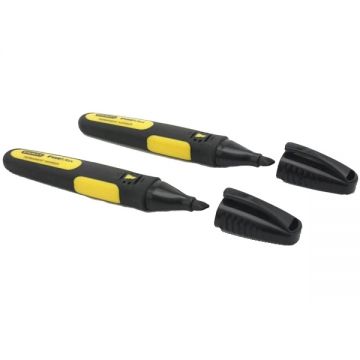 Stanley  0-47-314 - Marker negru permanent 2 bucati