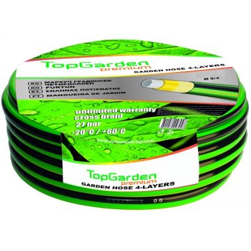 Top garden  402126 - Furtun 50  m 3/4 inch 27 bar -10/+60 grade fara tambur