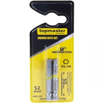 Topmaster  338714 - Set capete de insurubare HEX5 HEX6 2 bucati