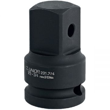 Unior  231.7/4 - Adaptor patrat interior 1/2 la patrat exterior 3/4 inch
