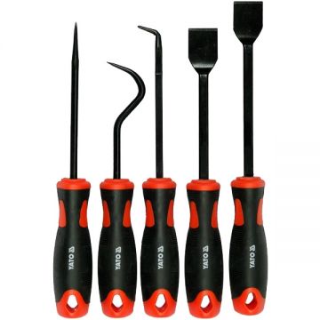 Yato  YT-08422 - Set carlige si raclete pentru extras garnituri 5 bucati