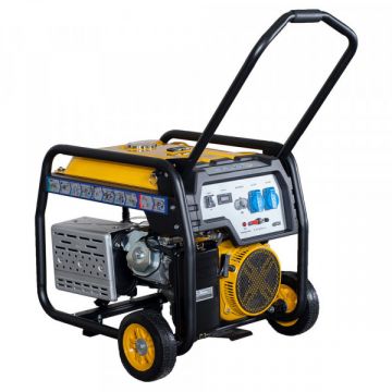 Generator curent Stager, 5.5 kW, Monofazat, Pornire electrica, Benzina, FD6500E