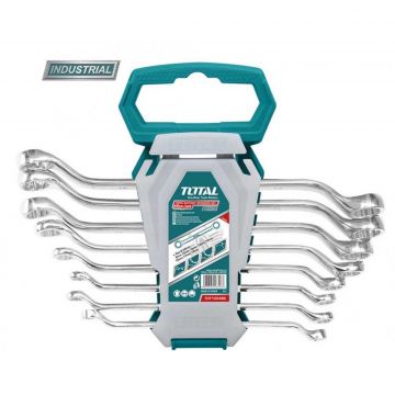 Set 8 chei inelare cu cot - 6-22mm TOTAL (INDUSTRIAL)