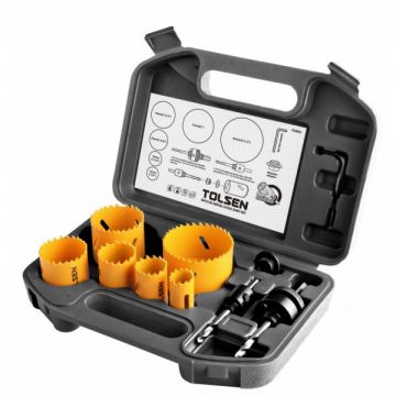 Set de 9 carote bi-metal, diverse utilizari, Ideal pentru uz electric