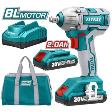 TOTAL - Masina de insurubat cu impact cu acumulatorI 20V-2.0Ah Li-Ion (2 acumulatori) - 1/2