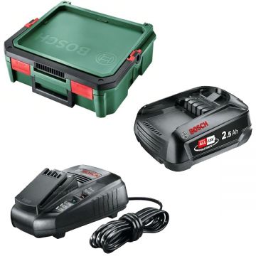 Bosch  1600A019E4 - Set 1 acumulator si incarcator Li-Ion 18 V 2.5 Ah valiza plastic