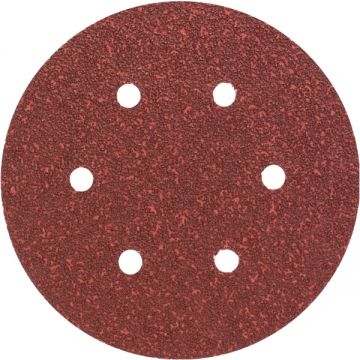 Bosch  2609256A29 - Set foi abrazive rotunde 150 mm granulatie 40 6 gauri 5 bucati