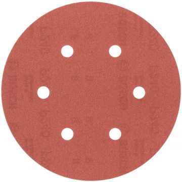Bosch  2609256A34 - Set foi abrazive rotunde 150 mm granulatie 240 6 gauri 5 bucati