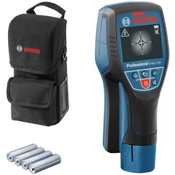 Bosch  D-tect 120 - Detector de metale fara acumulatori 12 V - Ah 120 mm +/-10 mm/m