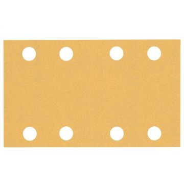 Bosch  EXPERT C470 - Foaie abraziva dreptunghi 133x80 mm 8 gauri granulatie mixta 10 buc