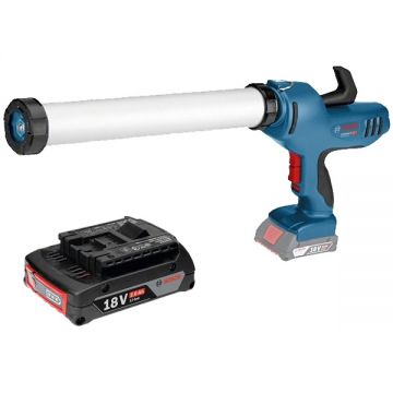 Bosch  GCG 18V-600 + GBA - Pistol pentru etansare 3500 N + Acumulator Li-Ion 18 V 2 Ah