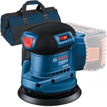Bosch  GEX 185-LI + 1619BZ0100 - Slefuitor cu excentric 125 mm + Geanta textila